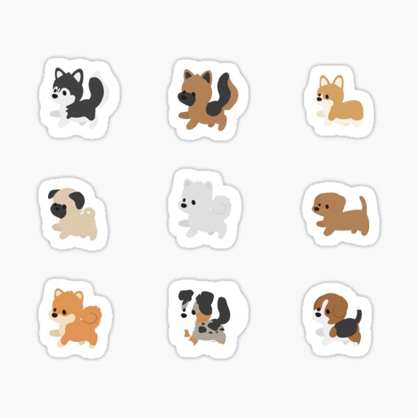 Chibi Puppers Sticker
