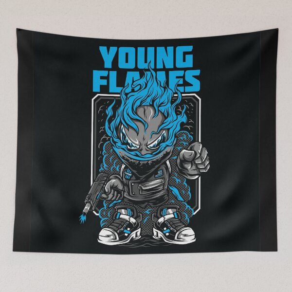 Item preview, Young Flames Illustration designed and sold by Peekonet.