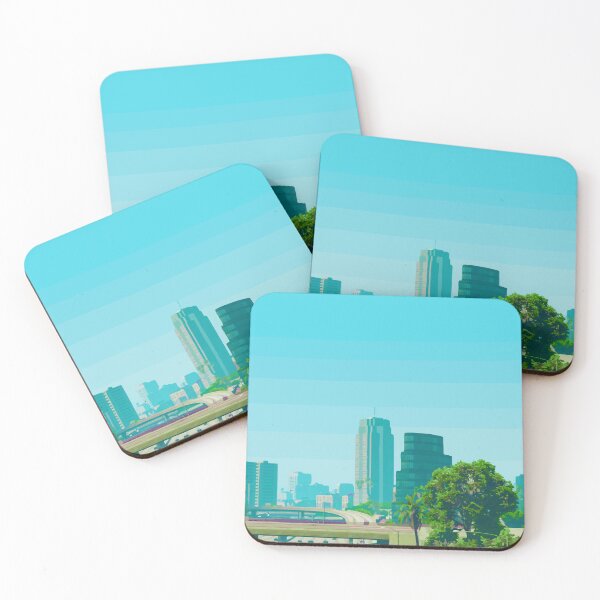 Item preview, Blue sky Buildings and Trees designed and sold by Camdeboo.