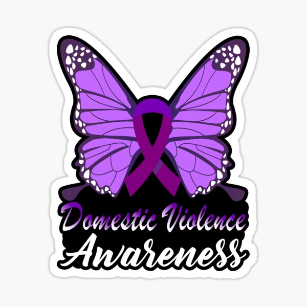 Domestic Violence Ribbon Stickers | Redbubble