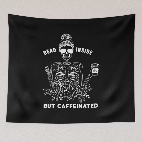 Item preview, Dead Inside But Caffeinated Vintage designed and sold by owenbaileyhii.
