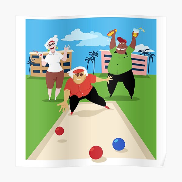 "Bocce Ball" Poster by SenGift Redbubble