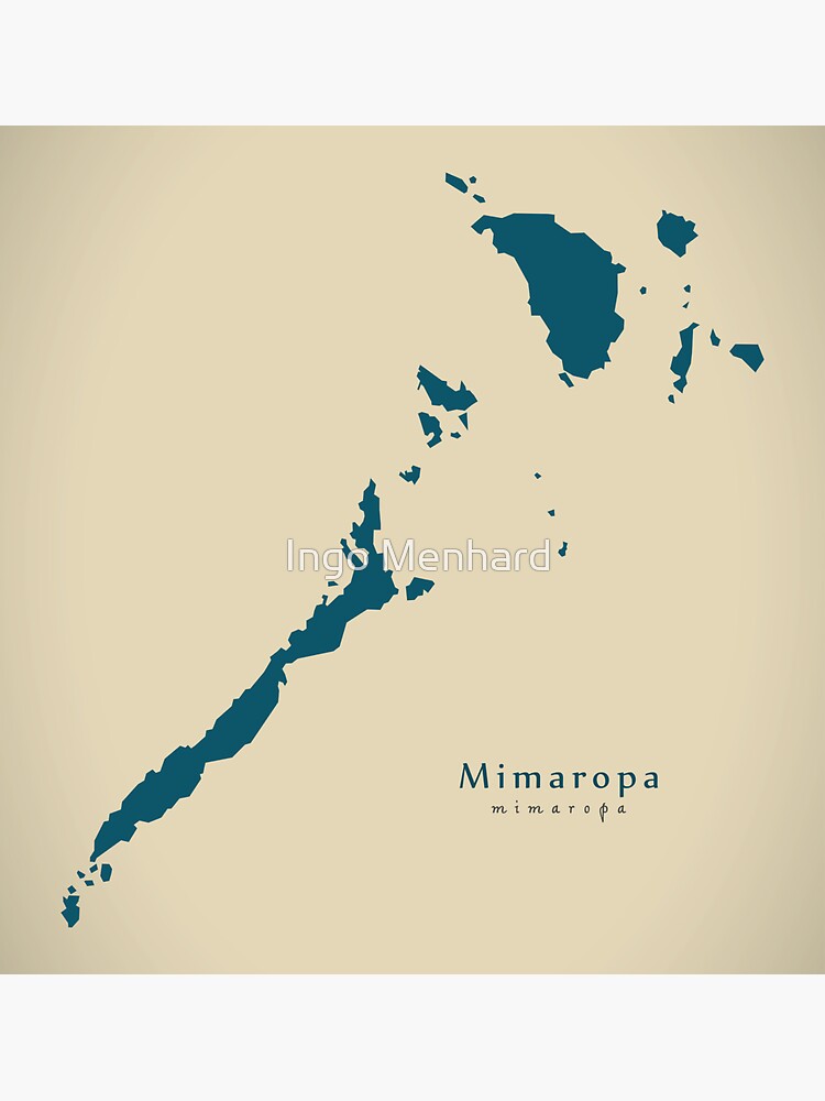 "Modern Map - Mimaropa Region Map Philippines PH" Sticker For Sale By ...