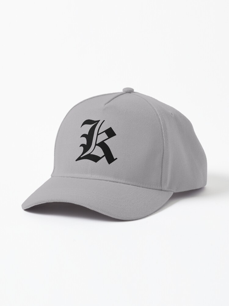 K Old English Initial Black Letter K Cap for Sale by Typeglyphs Redbubble