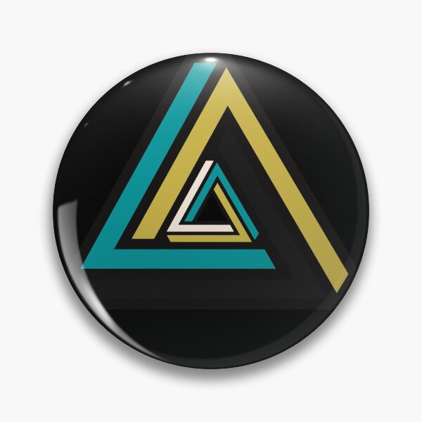 Item preview, Triangle 3D pattern with contemporary cool and warm tone designed and sold by SalxSal.