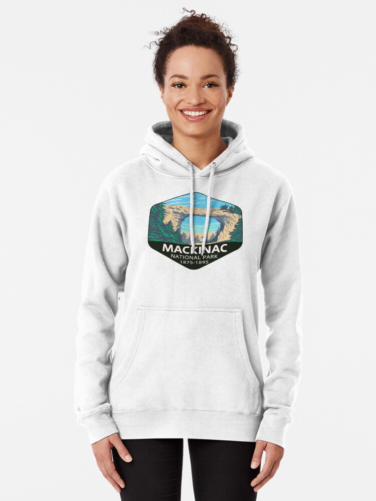 Michigan Cursive State Outline Pullover Hoodie for Sale by GreatLakesLocal
