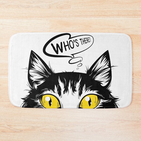 Item preview, Cat looks who's there | meow, a good coffee, adorable, animal lover, at home, baby, beautiful, black, break, breakfast break, brown, busy doing nothing designed and sold by I'm  Redz.