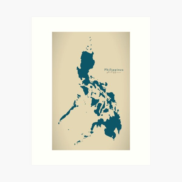 Item preview, Modern Map - Philippines map PH designed and sold by Ingo Menhard.