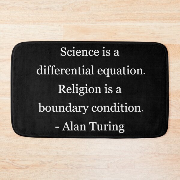 Item preview, Alan Turing Quote on Religion & Science designed and sold by CyberWindow.