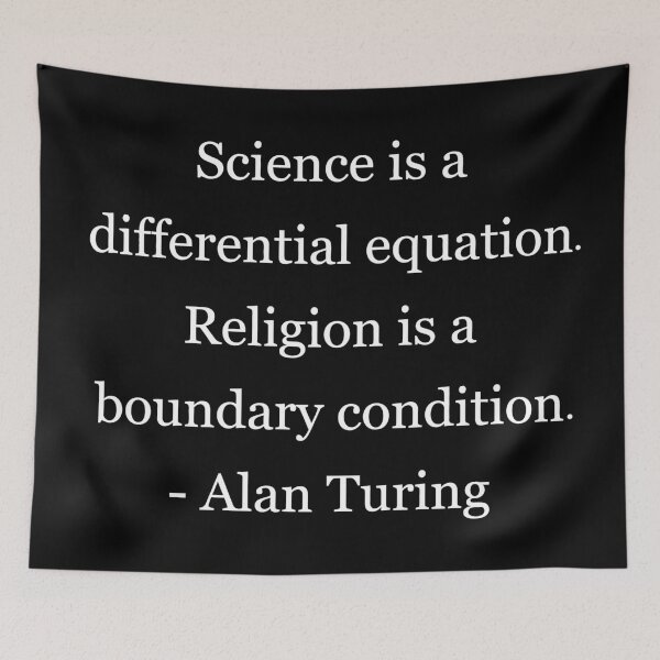 Item preview, Alan Turing Quote on Religion & Science designed and sold by CyberWindow.