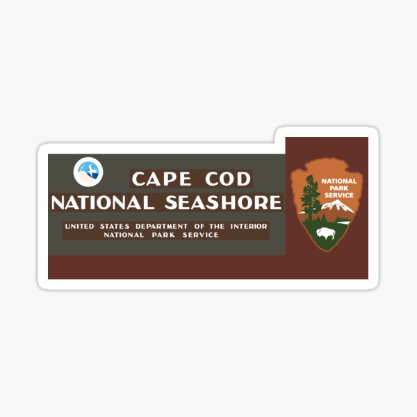 Cape Cod National Seashore sign Sticker