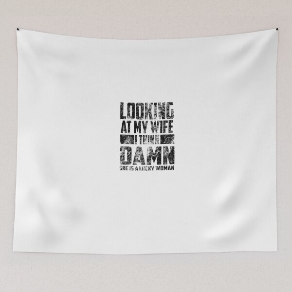 Item preview, Looking At My Wife I Think Damn She Is A Lucky Woman Gift For Her Wife designed and sold by SadikShop.