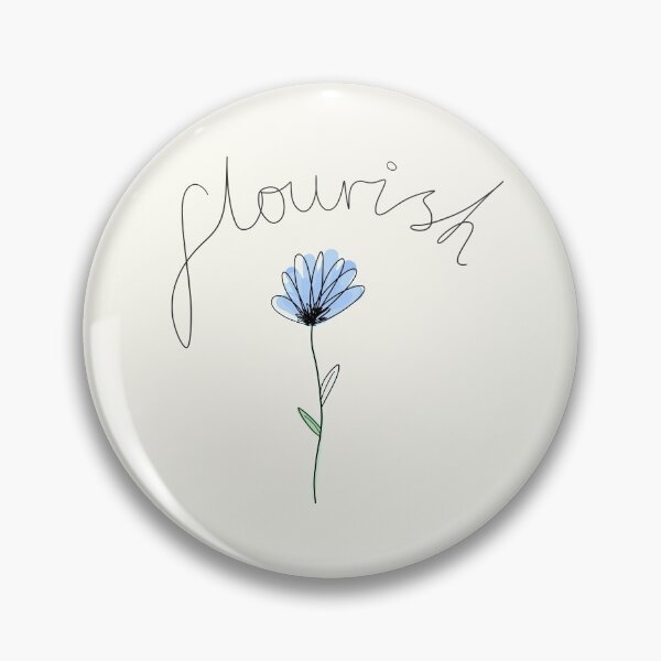 Item preview, Flourish : Blue Watercolour Cornflower designed and sold by emDesign123.