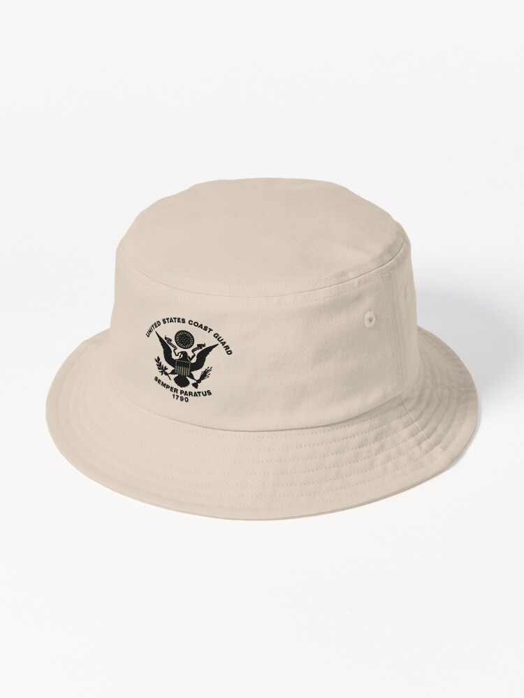 Thumbnail 1 of 6, Bucket Hat, United States Coast Guard designed and sold by FantasySkyArt.