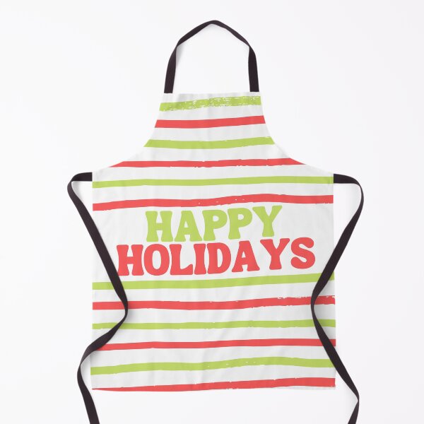 Item preview, Happy Holidays Christmas Red Green Stripes 2021 2022 by Miraidesigns designed and sold by miraidesigns.