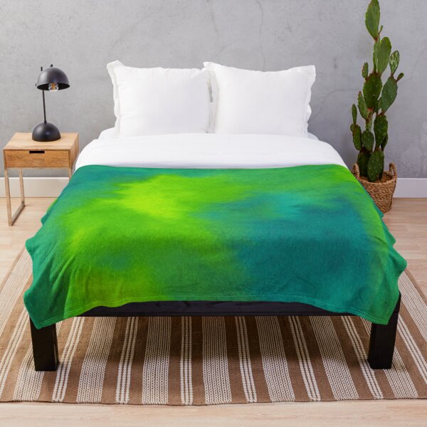 Aperçu de l'œuvre AQUARELLE COULEUR ACIDE VERT ET TURQUOISE TEXTURE ABSTRAITE TYE TEINTURE créée et vendue par BilberryCreate.