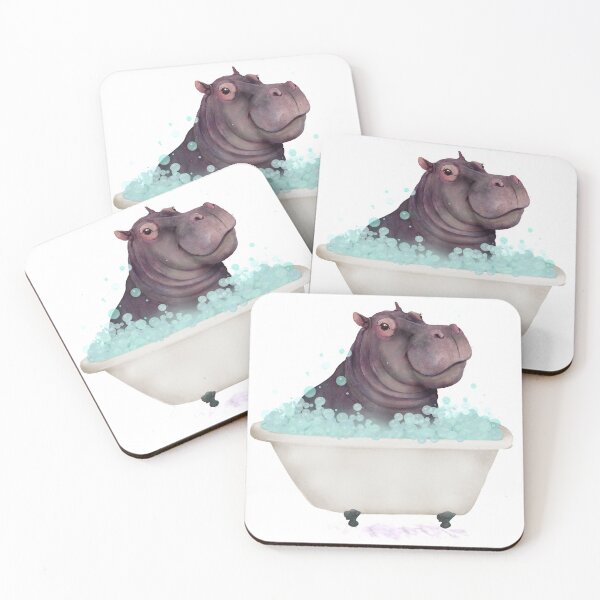 Item preview, Hippo in the Bathtub designed and sold by lauragraves.