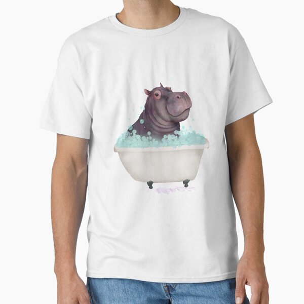 Item preview, Hippo in the Bathtub designed and sold by lauragraves.