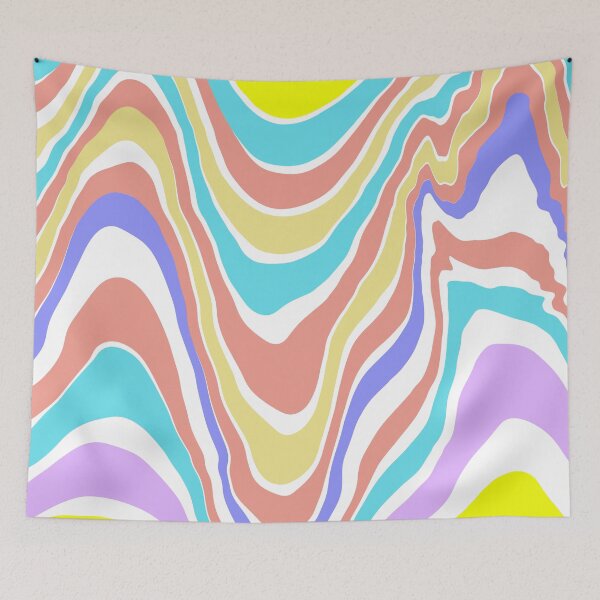 Item preview, Colourful horizontal stripes background  designed and sold by Tanuja  Sharma.