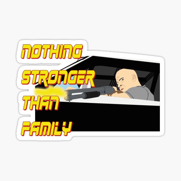 Funny Family meme, Dom Toretto Memes, Bald guy Family meme Sticker  Sticker for Sale by JayDesigns101