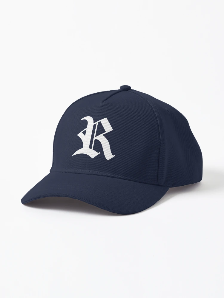 R Old English Initial White Letter R Cap for Sale by Typeglyphs Redbubble