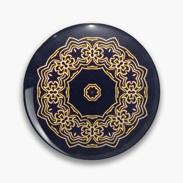Item preview, Golden ornament on a black background designed and sold by alfaouzi.