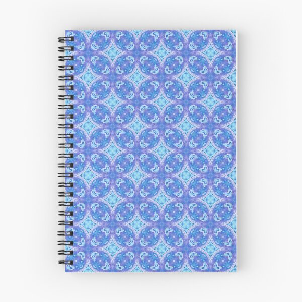Item preview, Blue pattern spiral notebook designed and sold by 74tshirts.