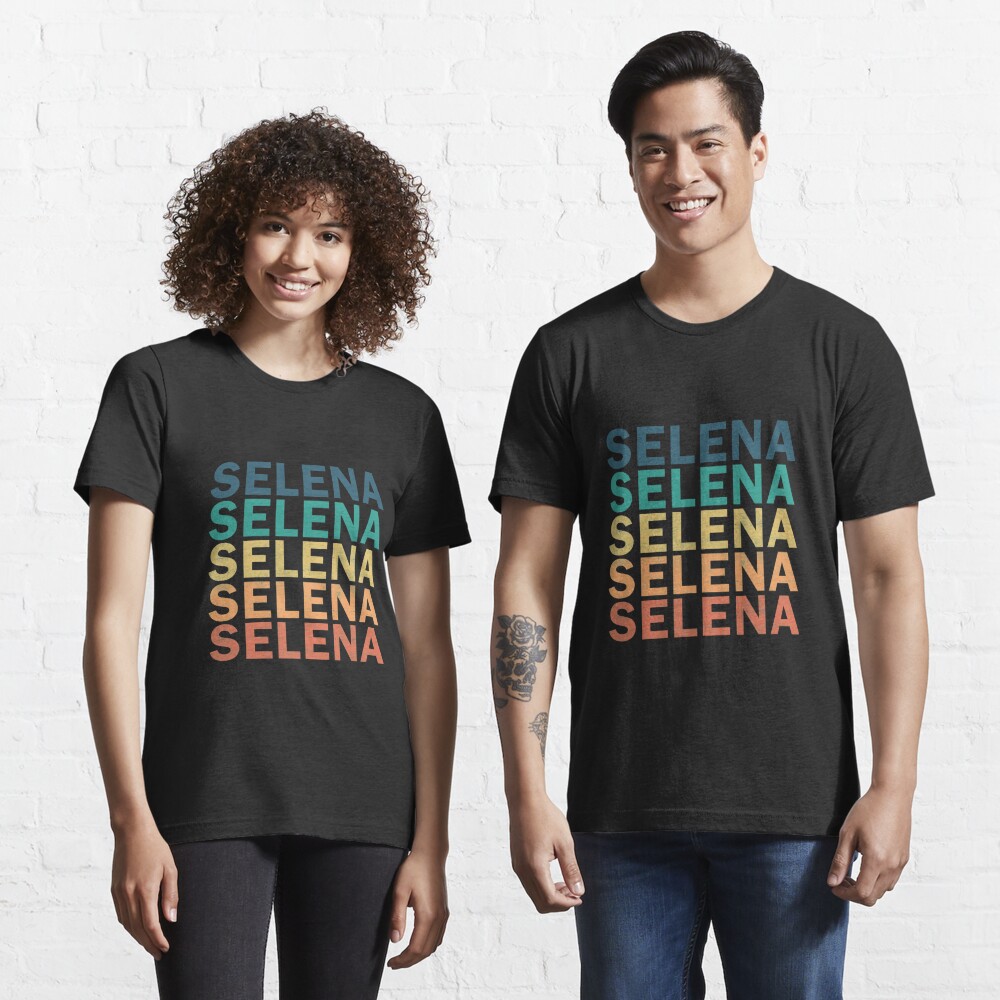  Selena Name Retro T-Shirt : Clothing, Shoes & Jewelry