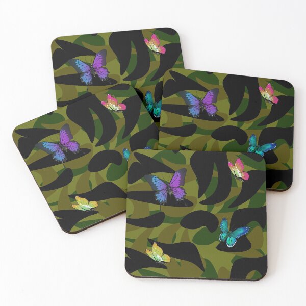 Aperçu de l'œuvre Conception classique de papillons en camouflage créée et vendue par KheinJohn.