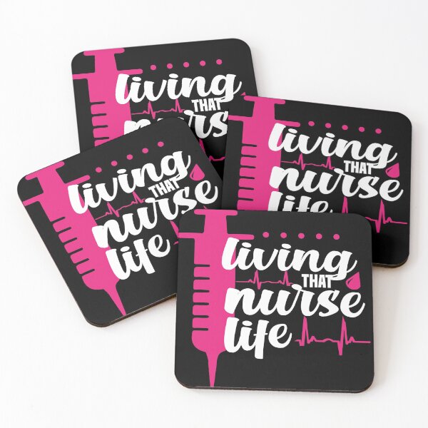 Item preview, living that nurse life funny saying for nurses for sister for mom for friend pink designed and sold by mydreamcatcher.