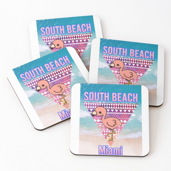Item preview, South Beach Miami Cute  Flamingo Gift designed and sold by catchyology.