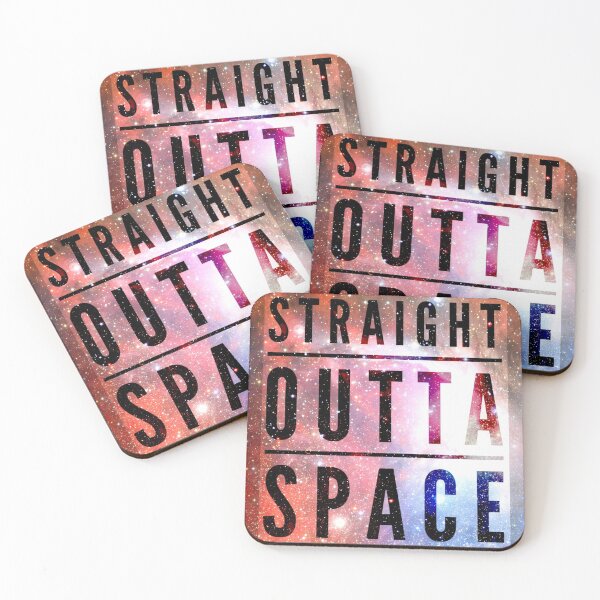 Item preview, Straight Outta Space, Stars and Galaxies designed and sold by Ruby Jackson.
