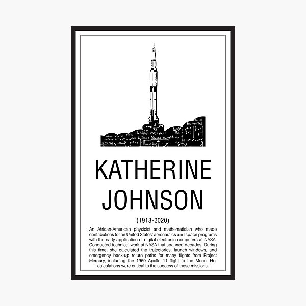 Item preview, Katherine Johnson designed and sold by ThalassaStudios.