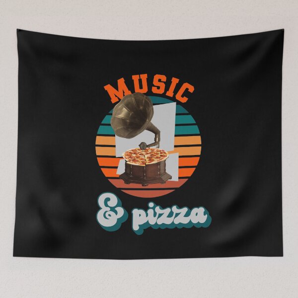 Item preview, Music and Pizza Lovers Tshirt designed and sold by Hema Thilakaratne.
