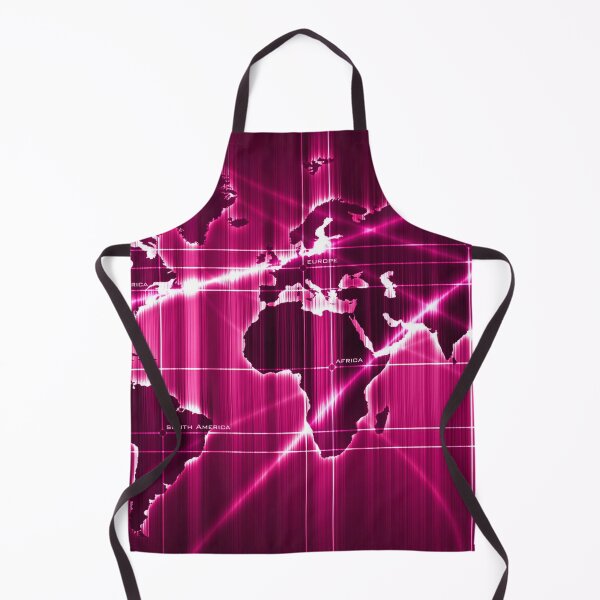 Item preview, Shining Digital World Map - Deep Pink designed and sold by NexusArts.