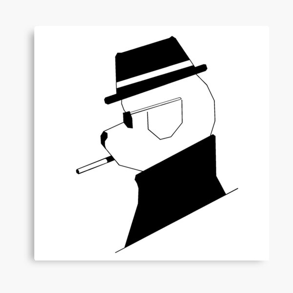 Gangster dog Canvas Print