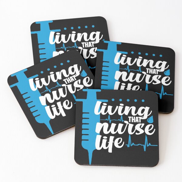 Item preview, living that nurse life funny saying for nurses for sister for mom for friend blue designed and sold by mydreamcatcher.