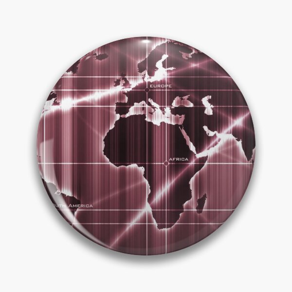 Item preview, Shining Digital World Map - Rose Quarts designed and sold by NexusArts.