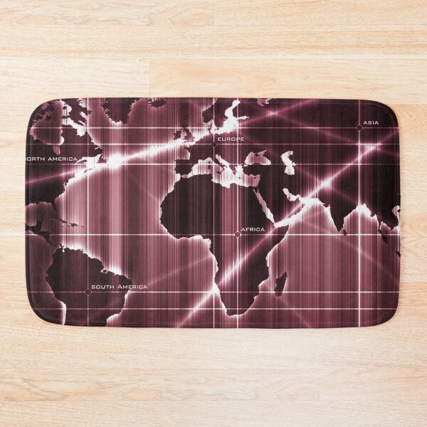Item preview, Shining Digital World Map - Rose Quarts designed and sold by NexusArts.