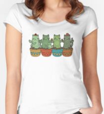 Catcus Garden Women's Fitted Scoop T-Shirt
