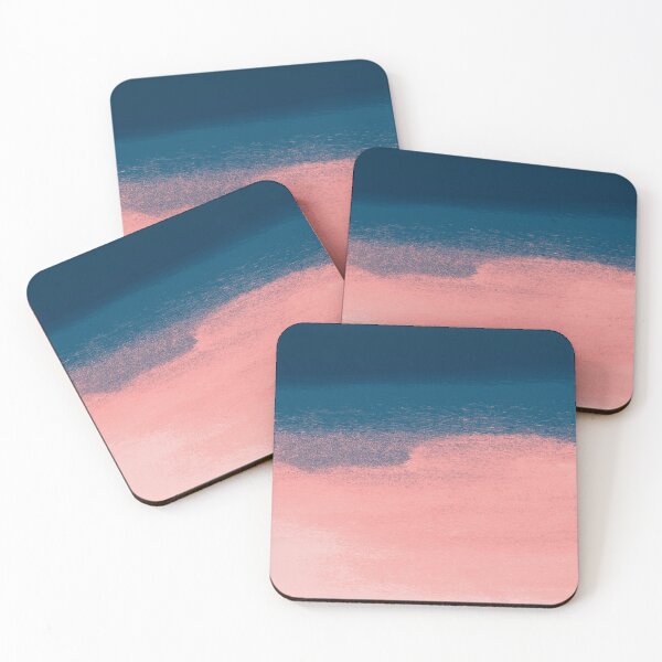 Item preview, Coral and Navy Ombre Watercolor designed and sold by BoldNFresh.