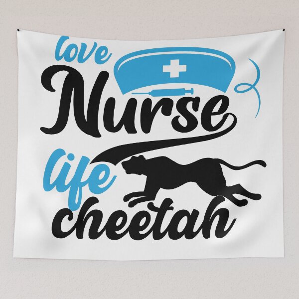 Item preview, love nurse life cheetah funny nurse saying for nurses for mom for sister for friend  designed and sold by mydreamcatcher.