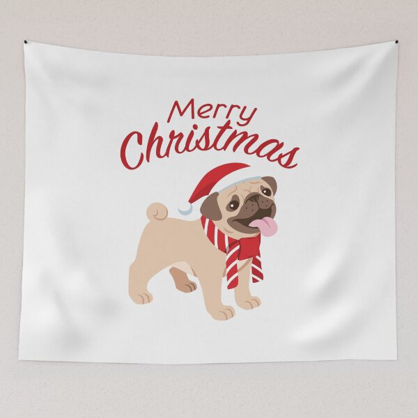 Item preview, Merry Christmas Pug  designed and sold by Emil1993.