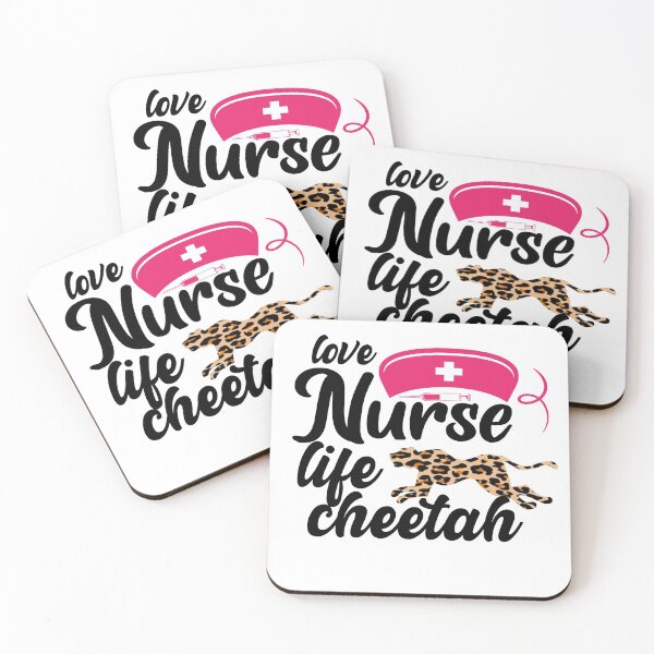 Item preview, love nurse life cheetah funny nurse saying for nurses for mom for sister for friend  designed and sold by mydreamcatcher.