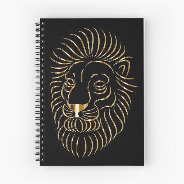 Aperçu de l'œuvre Lion noir et or créée et vendue par Dobsy.