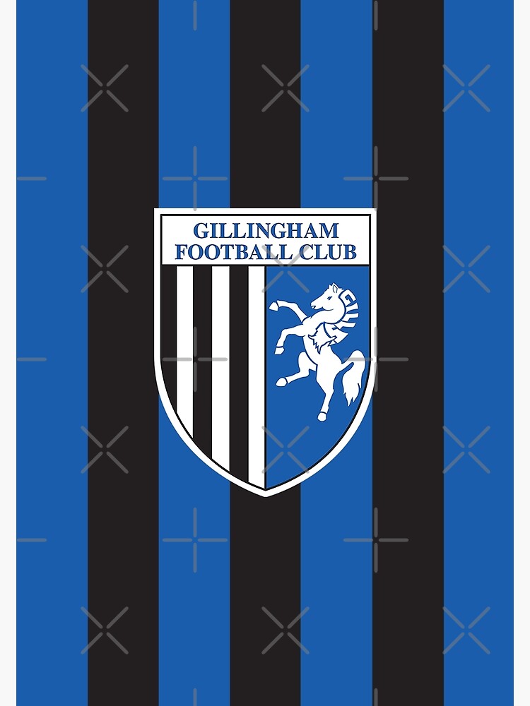 Gillingham Fc Logo Stripes Poster For Sale By Etchedclothing