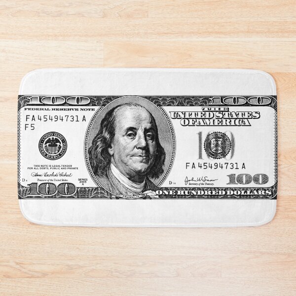 Item preview, FIAT - White Wall Street 100 Bill Cash (White/Black) designed and sold by hyproinc.