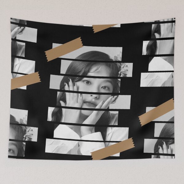 Item preview, Kang Seulgi Red Velvet Seulgi Korean Kpop Monochrome Stripe Design designed and sold by Piosenka Art.