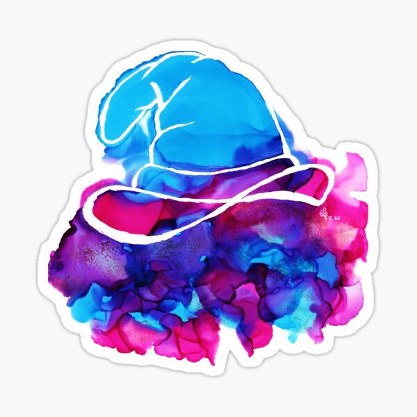 Hexenhut auf Nebula Sticker