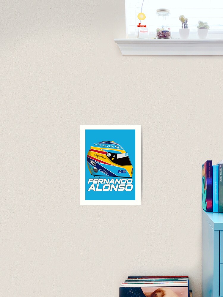 Fernando Alonso 2006 Helmet and car Print Poster for Sale by JageOwen